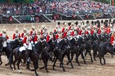 Major General's Review 2013: The First and Second Divisions of the Sovereign's Escort, The Life Guards, during the Ride Past..
Horse Guards Parade, Westminster,
London SW1,

United Kingdom,
on 01 June 2013 at 11:57, image #651