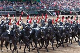 Major General's Review 2013: The Third and Forth Divisions of the Sovereign's Escort, The Blues and Royals, during the Ride Past..
Horse Guards Parade, Westminster,
London SW1,

United Kingdom,
on 01 June 2013 at 11:57, image #657