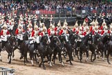 Major General's Review 2013: The First and Second Divisions of the Sovereign's Escort, The Life Guards, during the Ride Past..
Horse Guards Parade, Westminster,
London SW1,

United Kingdom,
on 01 June 2013 at 11:56, image #648