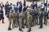 Major General's Review 2013: A group of Dutch soldiers on Horse Guards Parade after the event..
Horse Guards Parade, Westminster,
London SW1,

United Kingdom,
on 01 June 2013 at 12:29, image #750