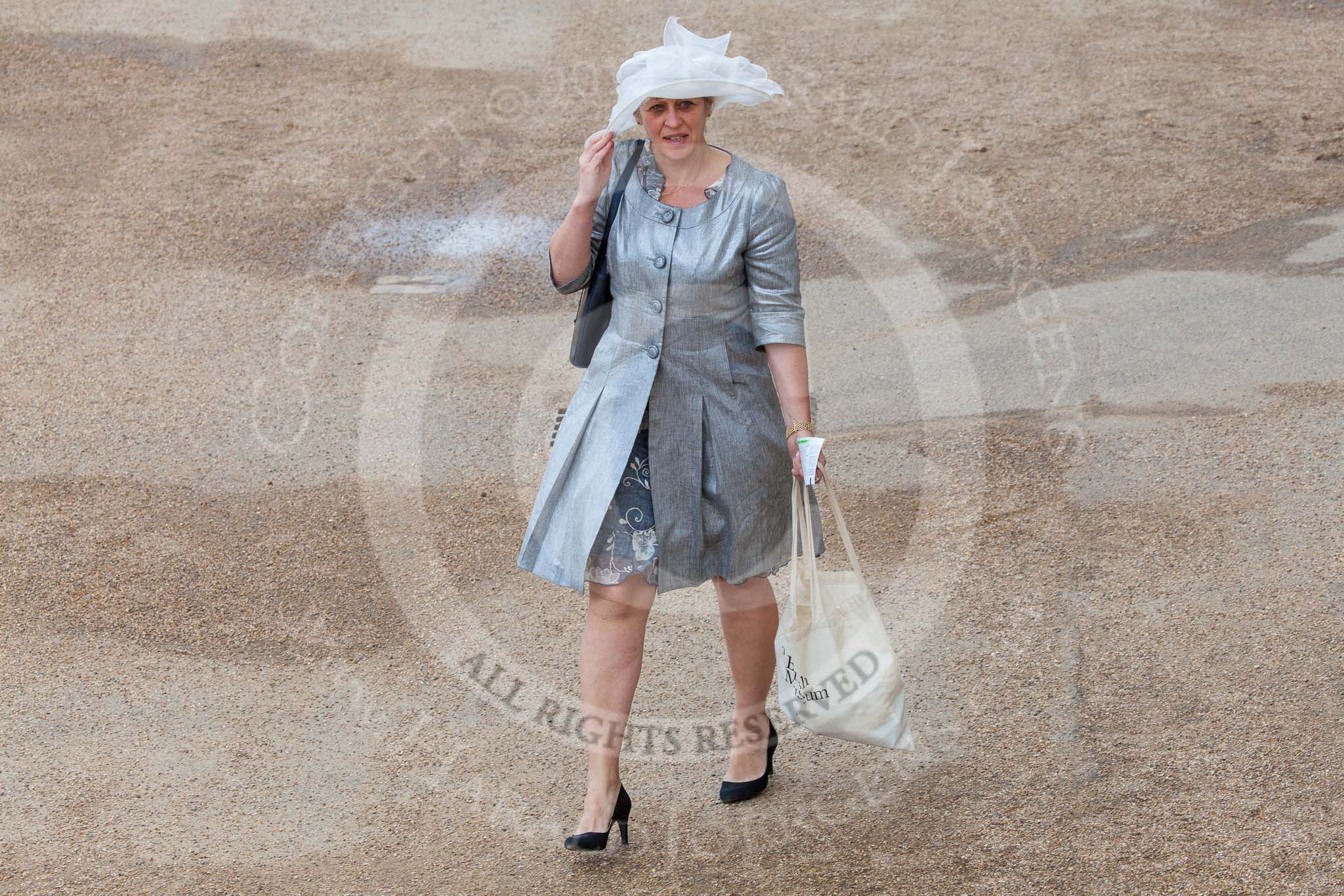 Trooping the Colour 2013 (spectators): Spectators arriving at Horse Guards Arch. Image #974, 15 June 2013 09:47