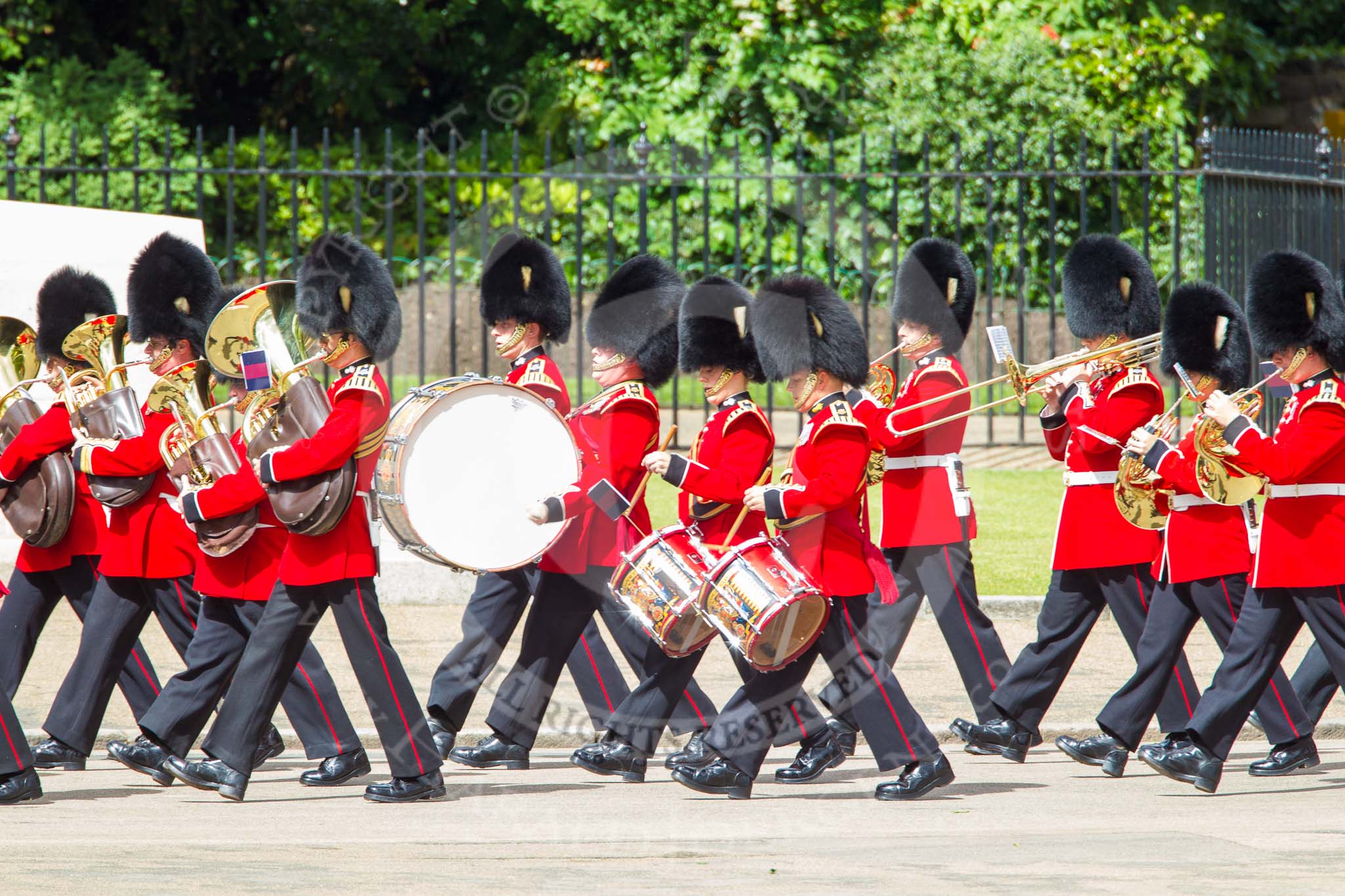 Trooping the Colour 2013: Musicians of the Band of the Grenadier Guards. Image #91, 15 June 2013 10:27 Horse Guards Parade, London, UK