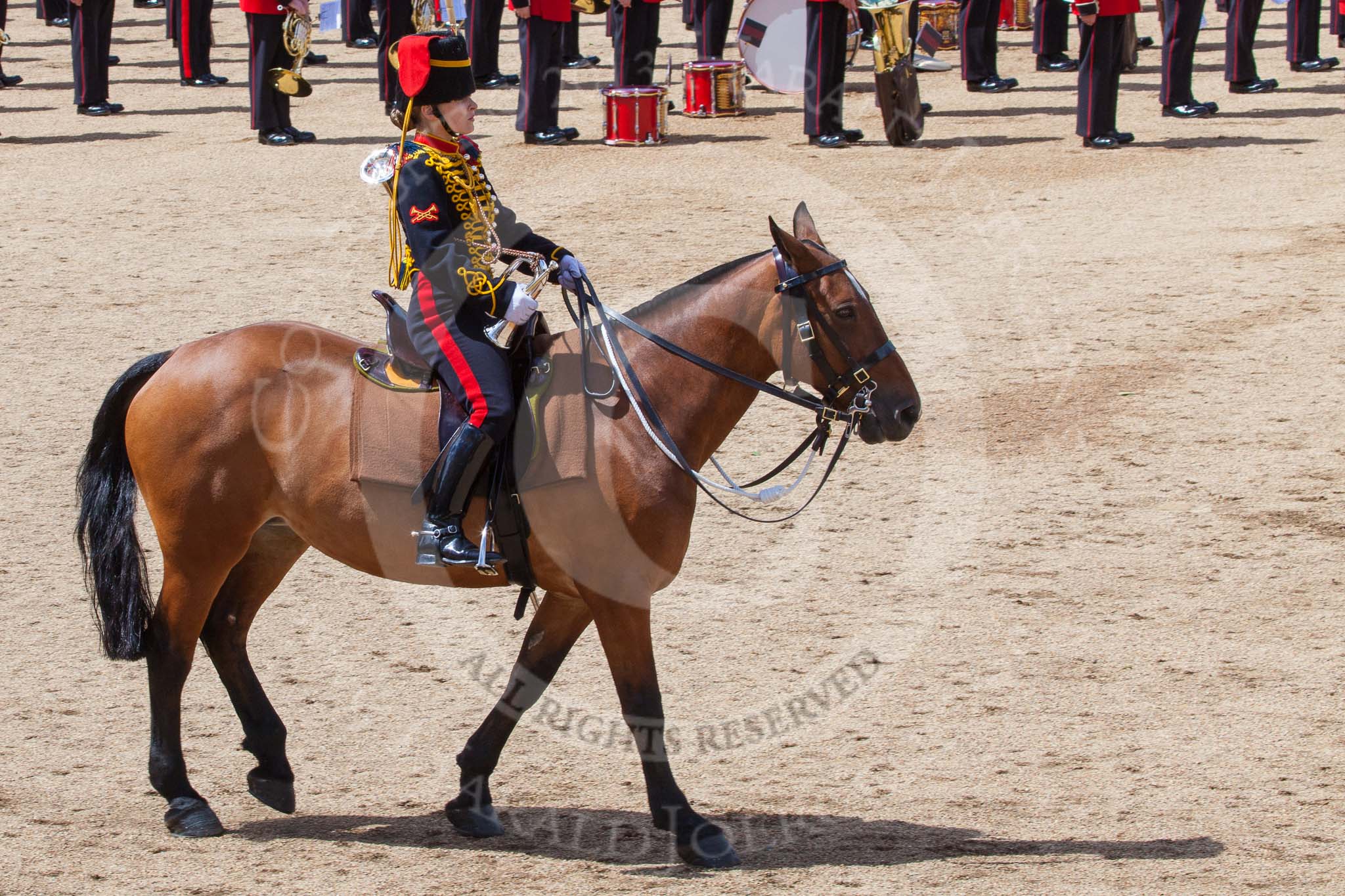 Trooping the Colour 2013: The Ride Past - the King's Troop Royal Horse Artillery..
Horse Guards Parade, Westminster,
London SW1,

United Kingdom,
on 15 June 2013 at 11:54, image #664
