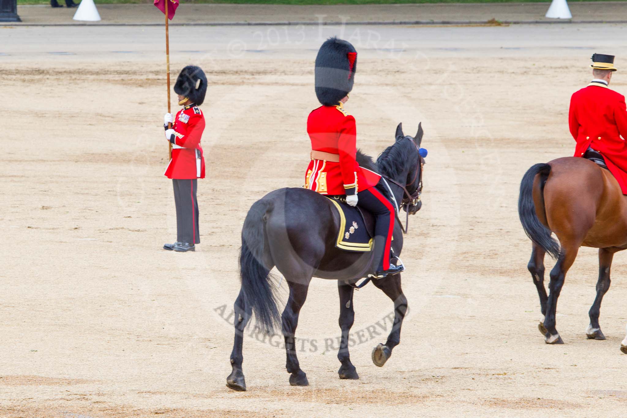 Trooping the Colour 2013: As Non-Royal Colonel, Colonel Coldstream Guards General Sir James Bucknall, during the March Off. Image #830, 15 June 2013 12:11 Horse Guards Parade, London, UK