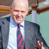 Trooping the Colour 2013: Allegedly the most feared man in the British Army, WO1 Garrison Sergeant Major William 'Bill' Mott OBE MVO, Welsh Guards, in charge of ceremonial events in London District, still wearing a civilian suit..
Horse Guards Parade, Westminster,
London SW1,

United Kingdom,
on 15 June 2013 at 09:03, image #20
