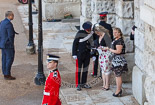 Trooping the Colour 2013 (spectators): Spectators arriving at Horse Guards Arch. Image #933, 15 June 2013 08:58