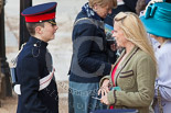 Trooping the Colour 2013 (spectators): Spectators arriving at Horse Guards Arch. Image #968, 15 June 2013 09:43