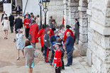 Trooping the Colour 2013 (spectators): Spectators arriving at Horse Guards Arch. Image #975, 15 June 2013 09:47