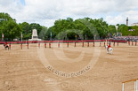 Trooping the Colour 2013: The eighteen officers are marching back towards their Guards, with the Major of the Parade on their left and the Adjutant of the Parade behind. Image #162, 15 June 2013 10:41 Horse Guards Parade, London, UK