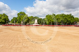 Trooping the Colour 2013: An overview of Horse Guards Parade minutes before the arrival of the Royal Procession. Image #222, 15 June 2013 10:52 Horse Guards Parade, London, UK