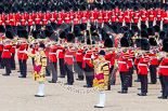 Trooping the Colour 2013: Drum Majors D P Thomas and Stephen Staite during the Massed Bands Troop. Image #413, 15 June 2013 11:13 Horse Guards Parade, London, UK