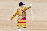 Trooping the Colour 2013: Drum Major Stephen Staite, Grenadier Guards, at the end of the Massed Bands Troop. Image #426, 15 June 2013 11:15 Horse Guards Parade, London, UK