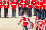 Trooping the Colour 2013: The "Lone Drummer", Lance Corporal Christopher Rees,  re-joins the band. Image #432, 15 June 2013 11:16 Horse Guards Parade, London, UK