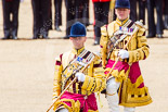 Trooping the Colour 2013: Drum Major Neill Lawman, Welsh Guards, and Drum Major Tony Taylor, Coldstream Guards. Image #643, 15 June 2013 11:52 Horse Guards Parade, London, UK