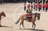 Trooping the Colour 2013: The Ride Past - the King's Troop Royal Horse Artillery. Here the Commanding Officer, Major Mark Edward, Royal Horse Artillery. Image #661, 15 June 2013 11:54 Horse Guards Parade, London, UK