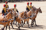 Trooping the Colour 2013: The Ride Past - the King's Troop Royal Horse Artillery. Image #668, 15 June 2013 11:54 Horse Guards Parade, London, UK