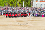 Trooping the Colour 2013: The Adjutant of the Parade in front of No. 6 Guard, No. 7 Company Coldstream Guards, before the March Off. Image #771, 15 June 2013 12:04 Horse Guards Parade, London, UK