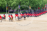 Trooping the Colour 2013: The March Off - the "second half" of the Royal Procession following the guards divisions. Image #863, 15 June 2013 12:13 Horse Guards Parade, London, UK