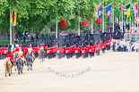 Trooping the Colour 2013: The March Off - the "second half" of the Royal Procession following the guards divisions. Image #865, 15 June 2013 12:13 Horse Guards Parade, London, UK