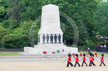Trooping the Colour 2013: After the parade - the Keepers of the Ground, the first to arrive at Horse Guards Parade, are the last to leave. Image #874, 15 June 2013 12:16 Horse Guards Parade, London, UK