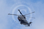 Trooping the Colour 2013: The RAF Flypast - first a Chinook and two Merlin helicopter, here one of the two Merlins. Image #883, 15 June 2013 12:59 Horse Guards Parade, London, UK