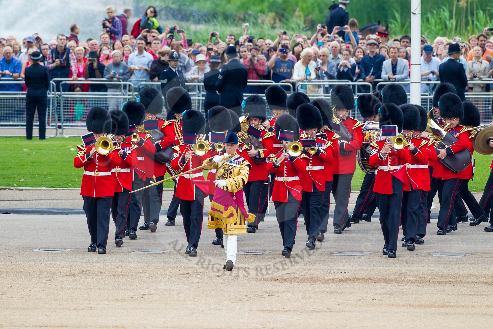 Trooping the Colour 2014.
Horse Guards Parade, Westminster,
London SW1A,

United Kingdom,
on 14 June 2014 at 10:15, image #95