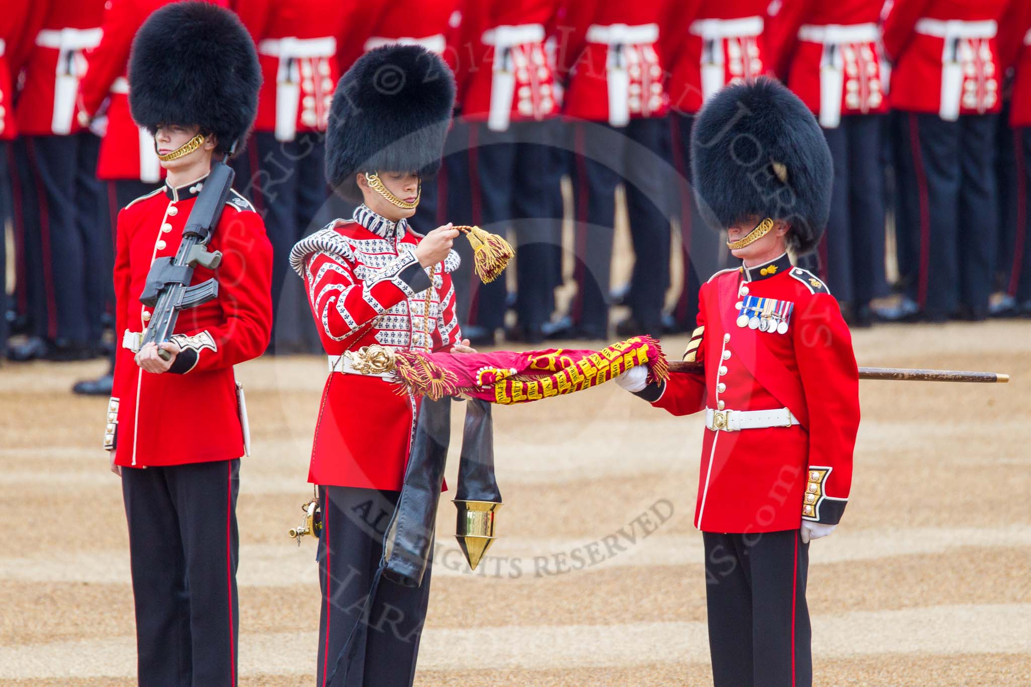 Trooping the Colour 2014.
Horse Guards Parade, Westminster,
London SW1A,

United Kingdom,
on 14 June 2014 at 10:32, image #192