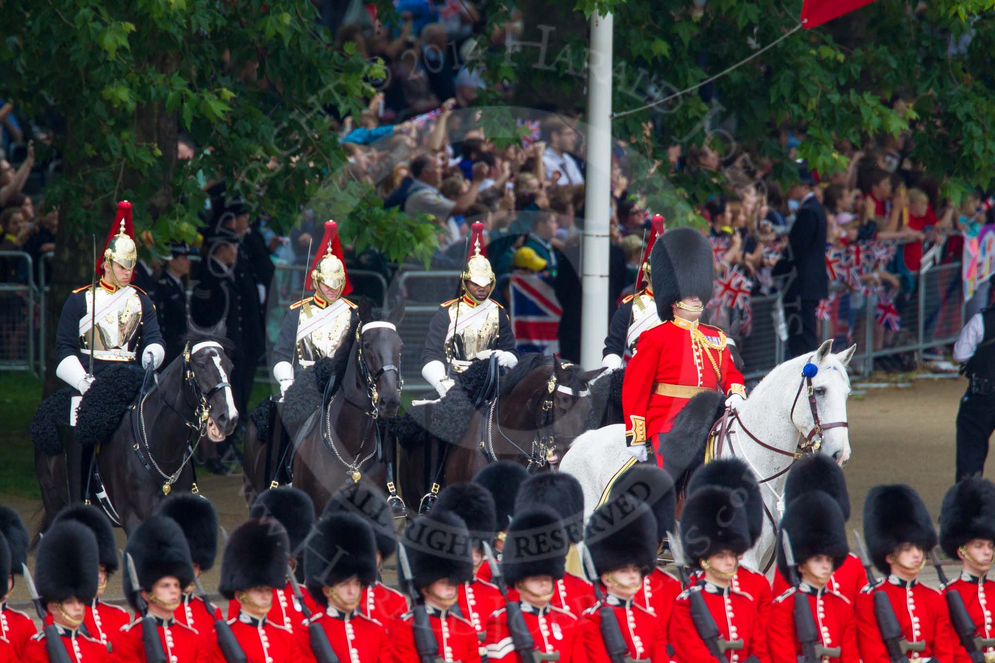 Trooping the Colour 2014.
Horse Guards Parade, Westminster,
London SW1A,

United Kingdom,
on 14 June 2014 at 10:55, image #309