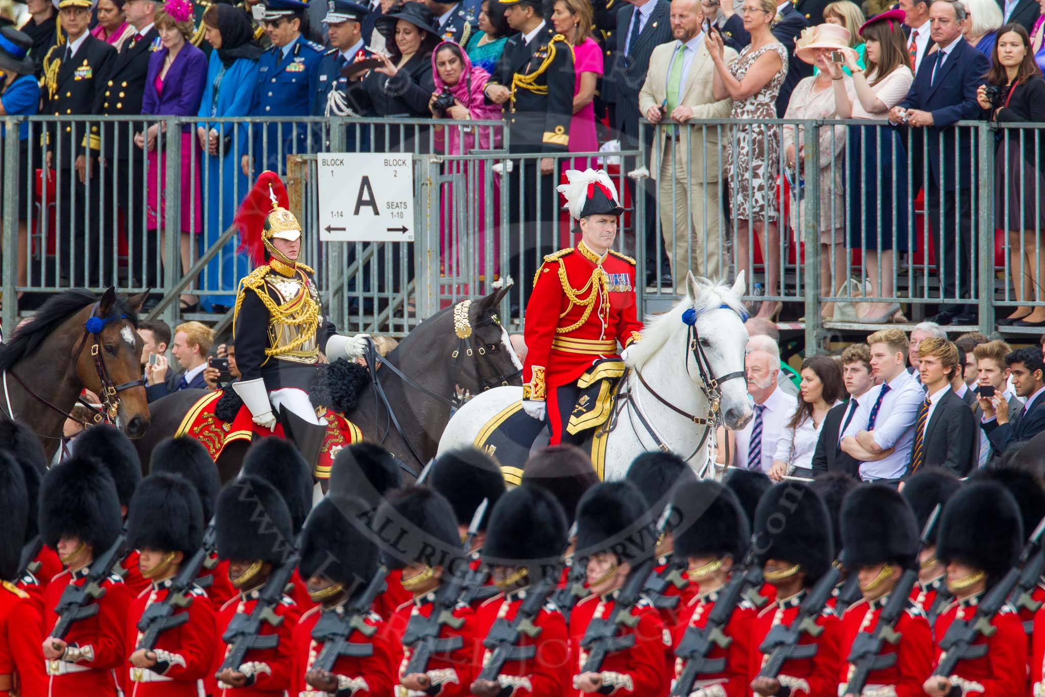 Trooping the Colour 2014.
Horse Guards Parade, Westminster,
London SW1A,

United Kingdom,
on 14 June 2014 at 10:58, image #349