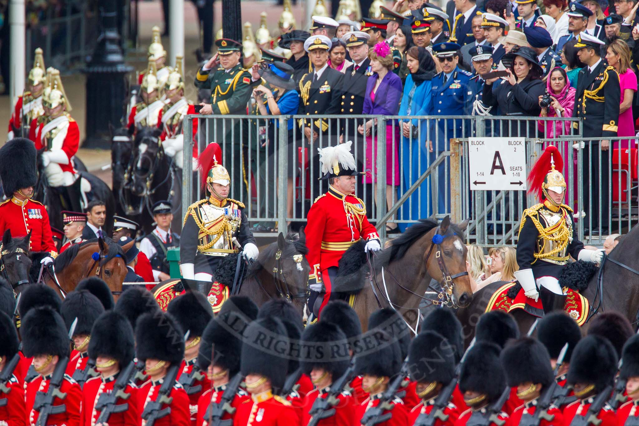 Trooping the Colour 2014.
Horse Guards Parade, Westminster,
London SW1A,

United Kingdom,
on 14 June 2014 at 10:58, image #350