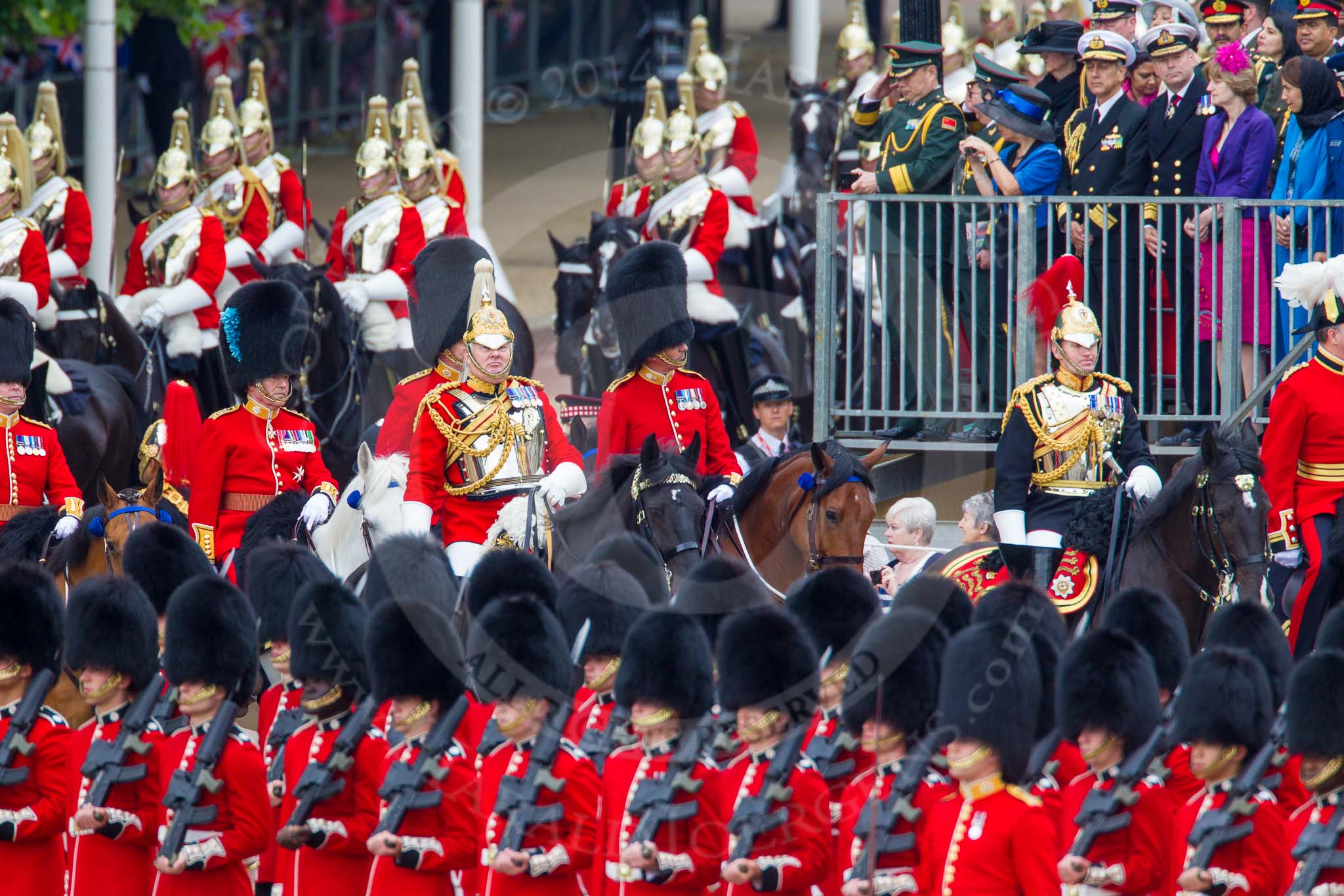 Trooping the Colour 2014.
Horse Guards Parade, Westminster,
London SW1A,

United Kingdom,
on 14 June 2014 at 10:58, image #351