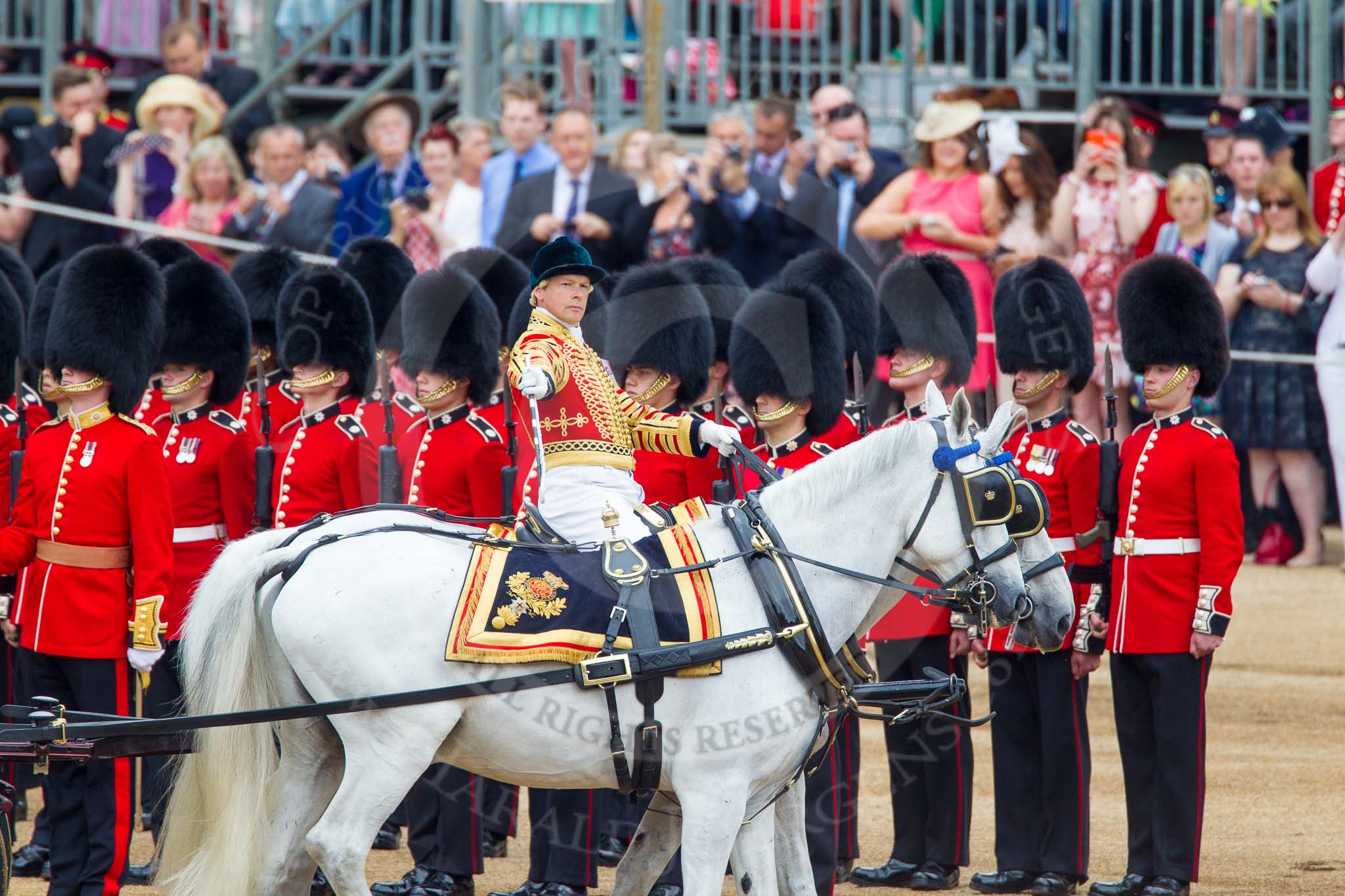 Trooping the Colour 2014.
Horse Guards Parade, Westminster,
London SW1A,

United Kingdom,
on 14 June 2014 at 11:04, image #414