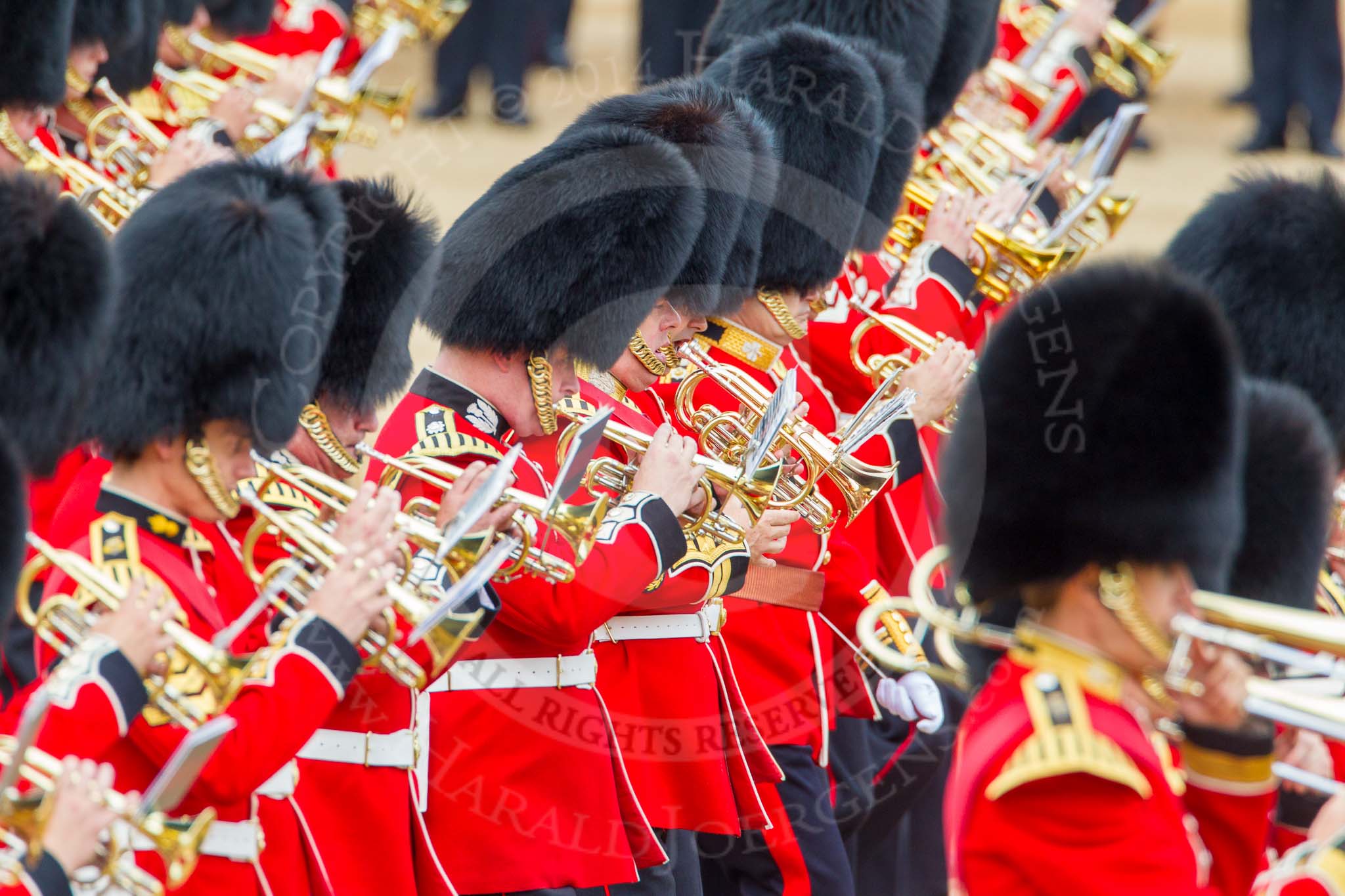 Trooping the Colour 2014.
Horse Guards Parade, Westminster,
London SW1A,

United Kingdom,
on 14 June 2014 at 11:15, image #483