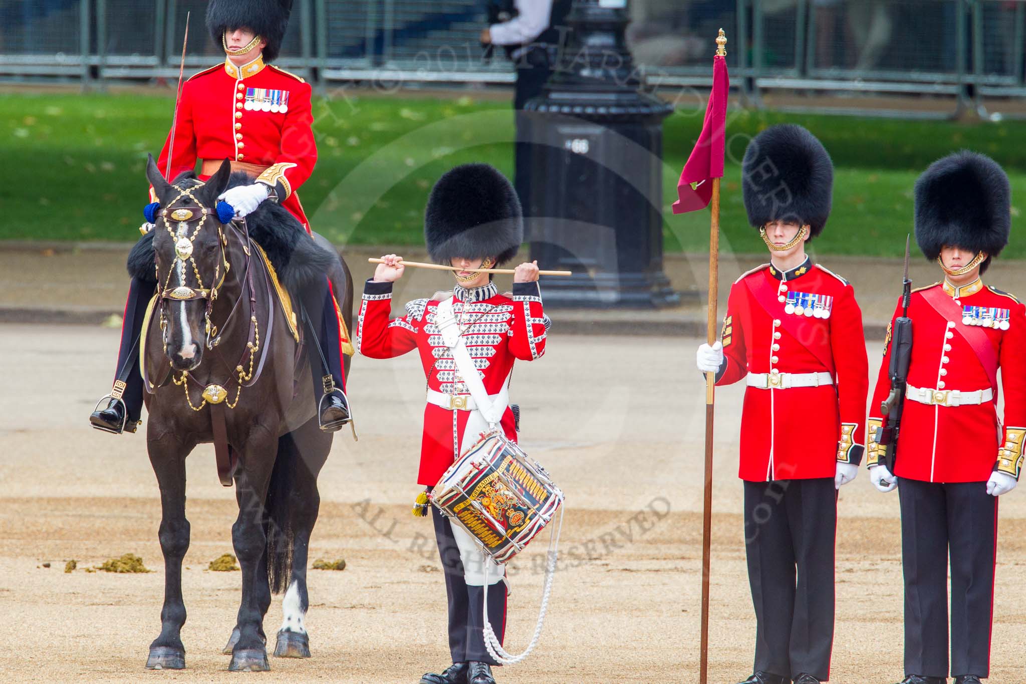 Trooping the Colour 2014.
Horse Guards Parade, Westminster,
London SW1A,

United Kingdom,
on 14 June 2014 at 11:16, image #496
