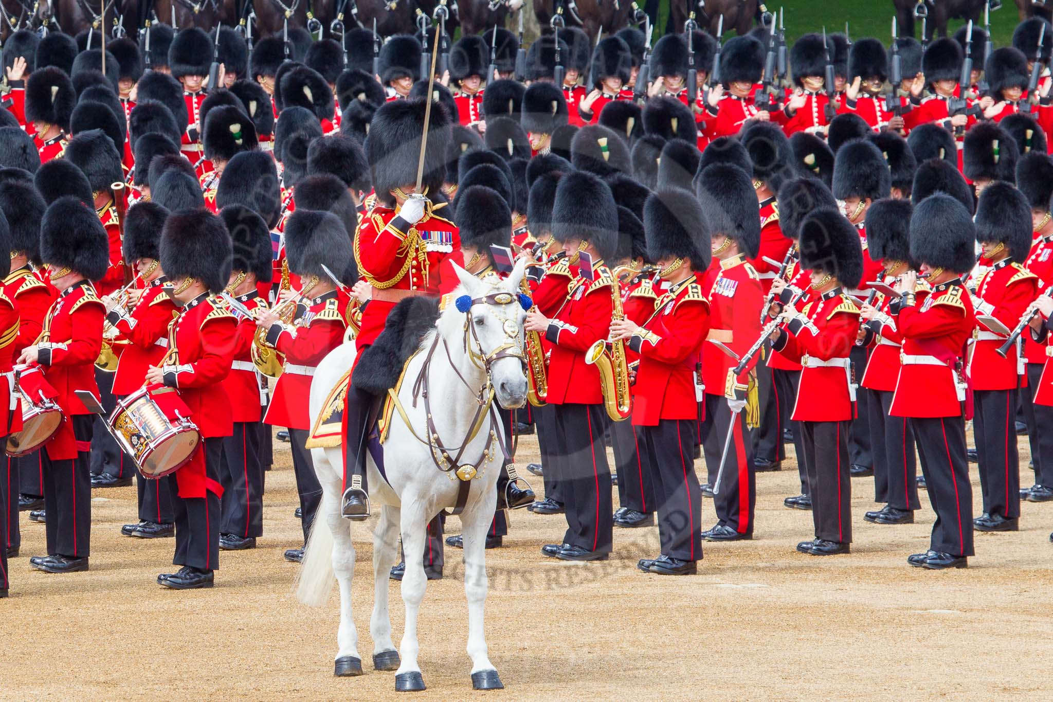 Trooping the Colour 2014.
Horse Guards Parade, Westminster,
London SW1A,

United Kingdom,
on 14 June 2014 at 11:25, image #555