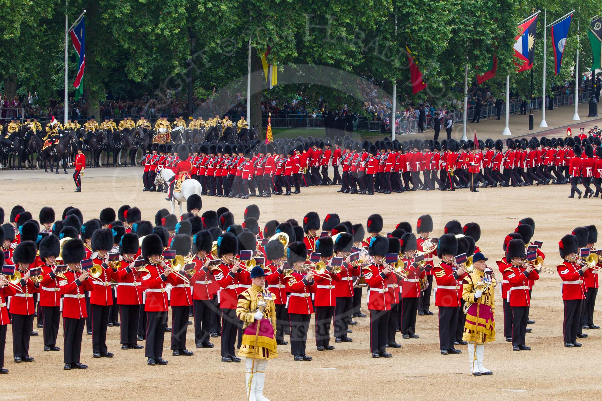 Trooping the Colour 2014.
Horse Guards Parade, Westminster,
London SW1A,

United Kingdom,
on 14 June 2014 at 11:42, image #667