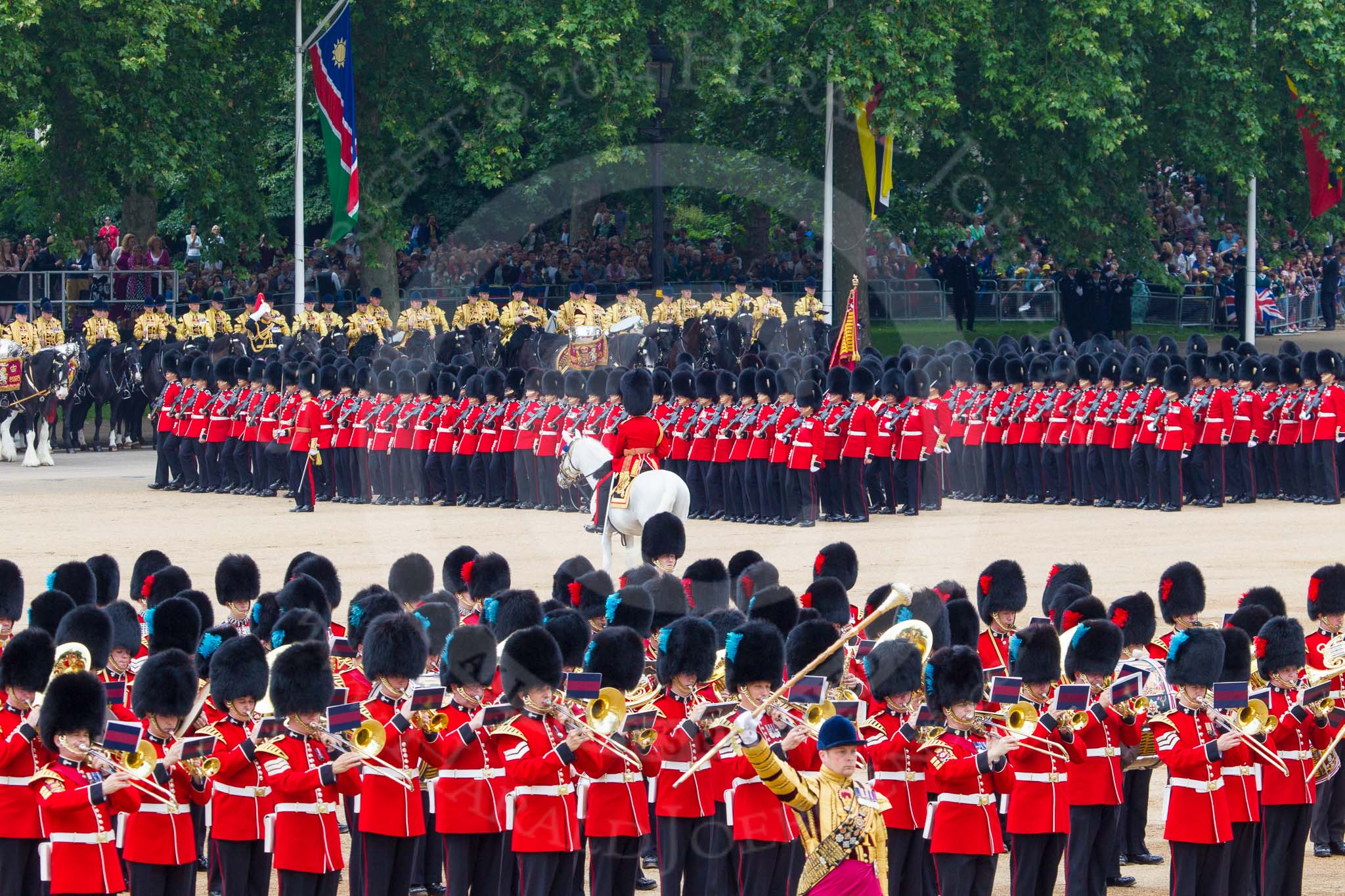 Trooping the Colour 2014.
Horse Guards Parade, Westminster,
London SW1A,

United Kingdom,
on 14 June 2014 at 11:43, image #670