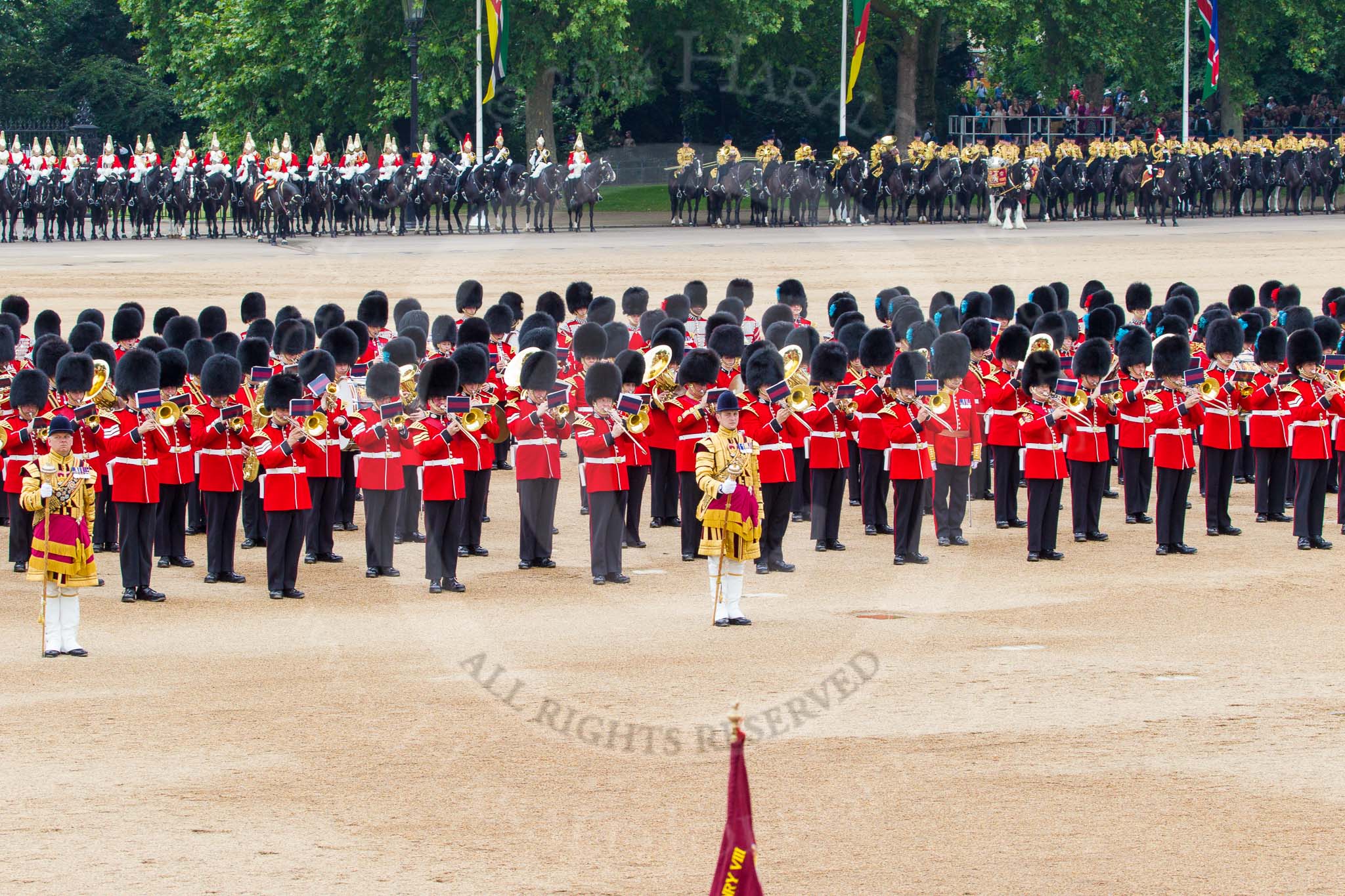 Trooping the Colour 2014.
Horse Guards Parade, Westminster,
London SW1A,

United Kingdom,
on 14 June 2014 at 11:45, image #681