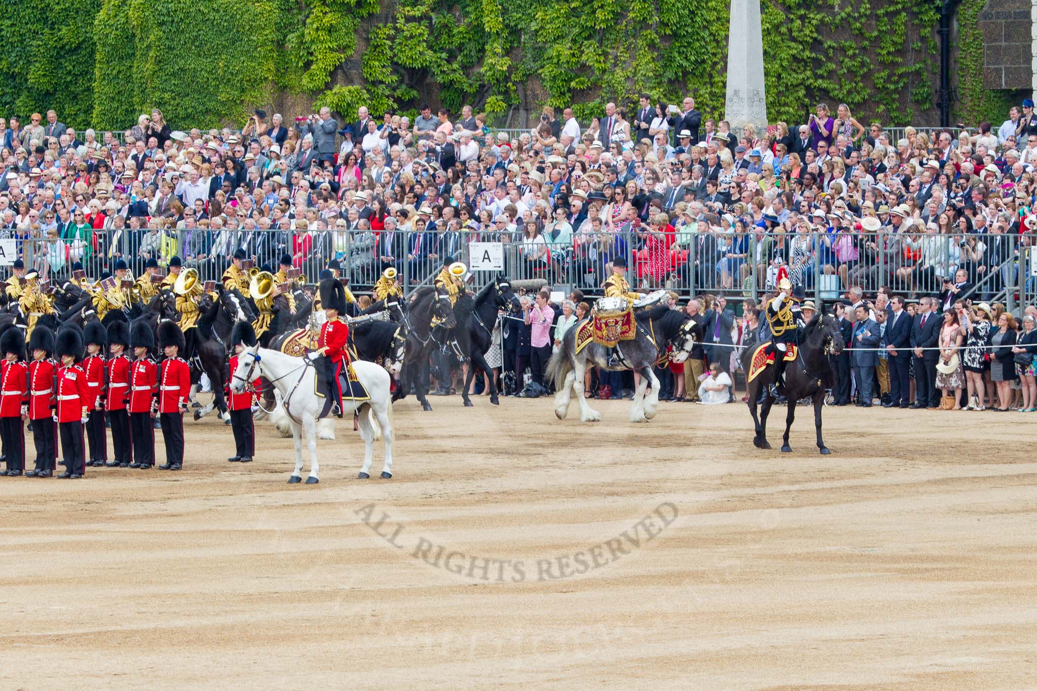Trooping the Colour 2014.
Horse Guards Parade, Westminster,
London SW1A,

United Kingdom,
on 14 June 2014 at 11:53, image #723
