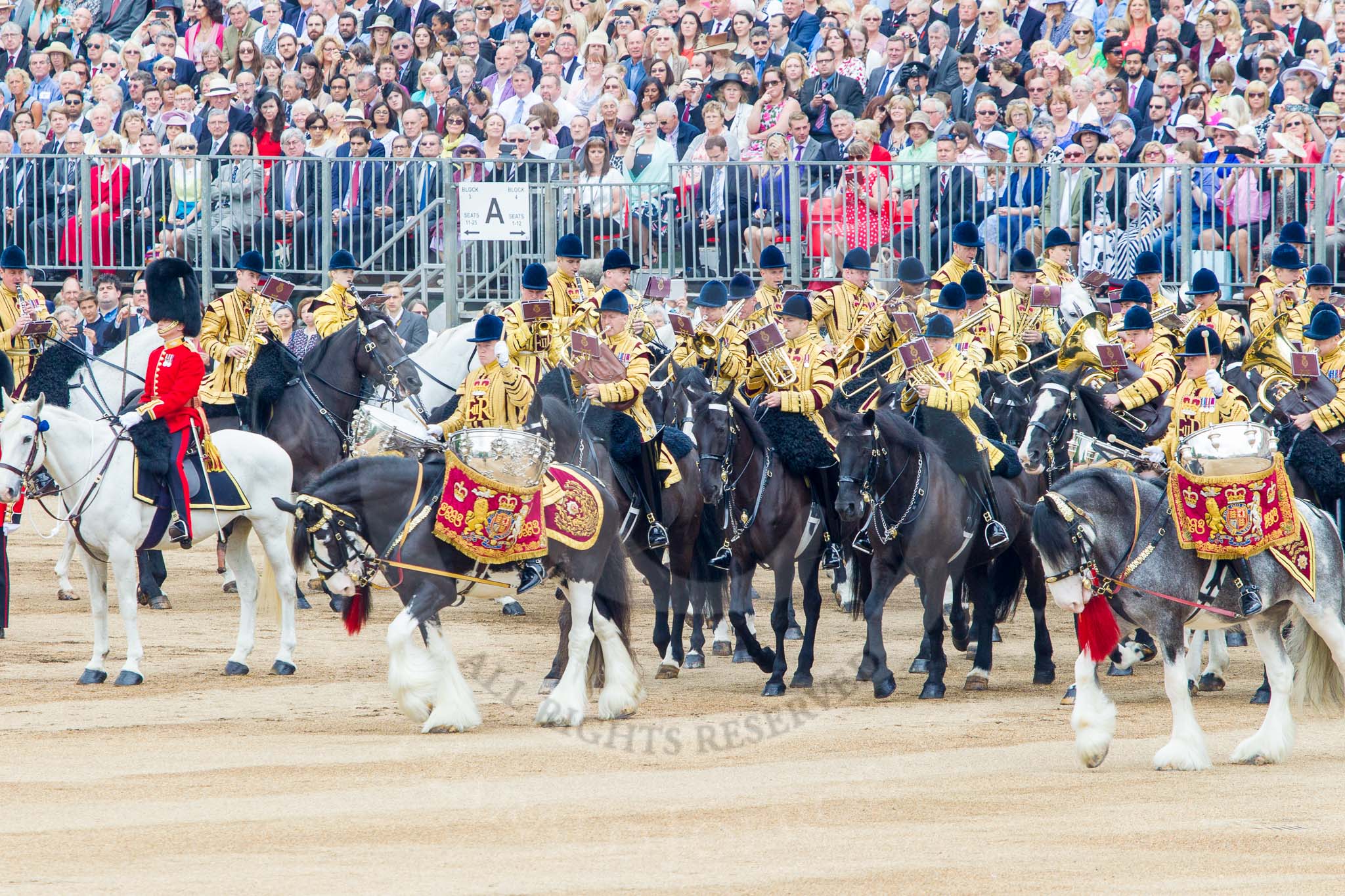 Trooping the Colour 2014.
Horse Guards Parade, Westminster,
London SW1A,

United Kingdom,
on 14 June 2014 at 11:54, image #727