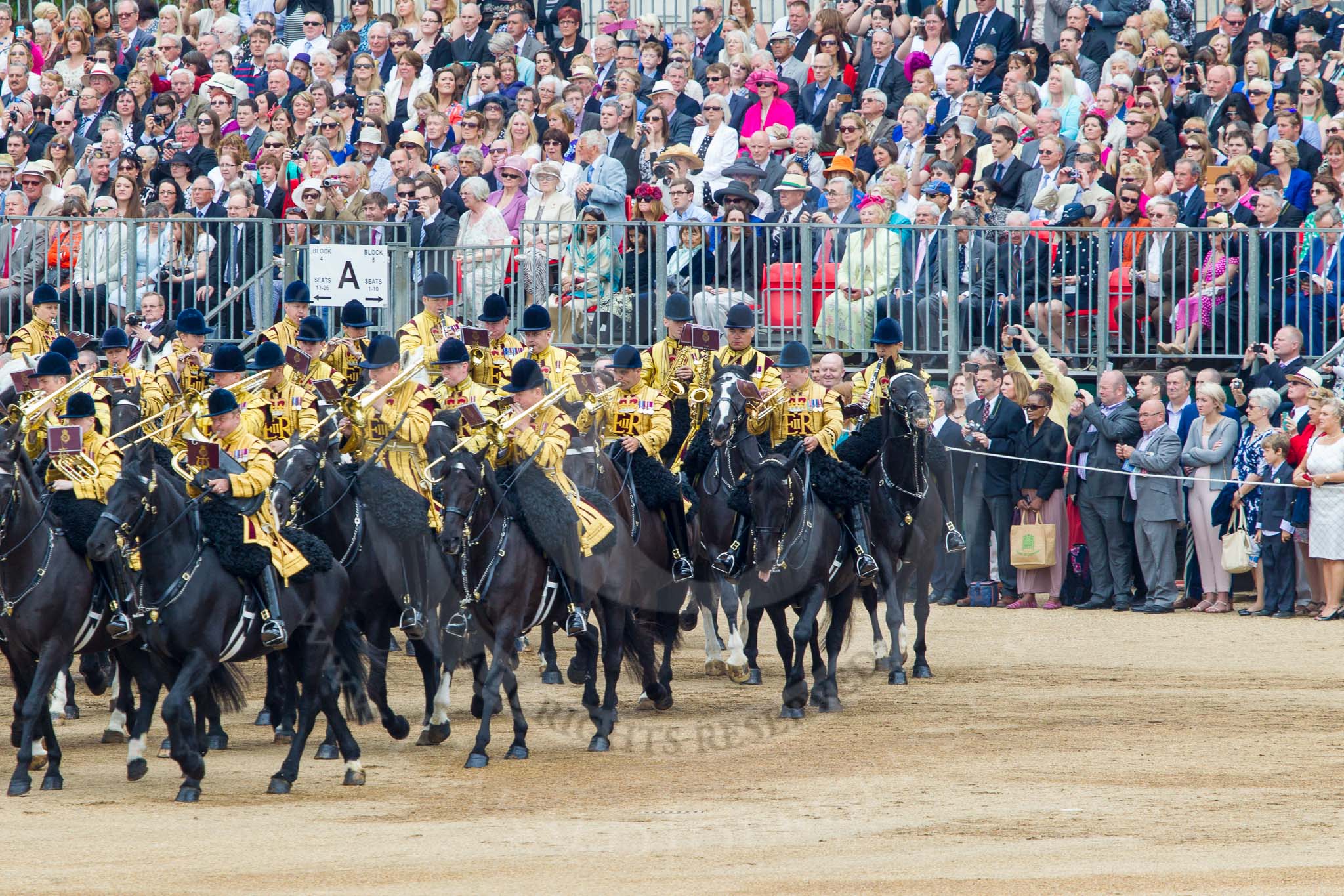 Trooping the Colour 2014.
Horse Guards Parade, Westminster,
London SW1A,

United Kingdom,
on 14 June 2014 at 11:54, image #728