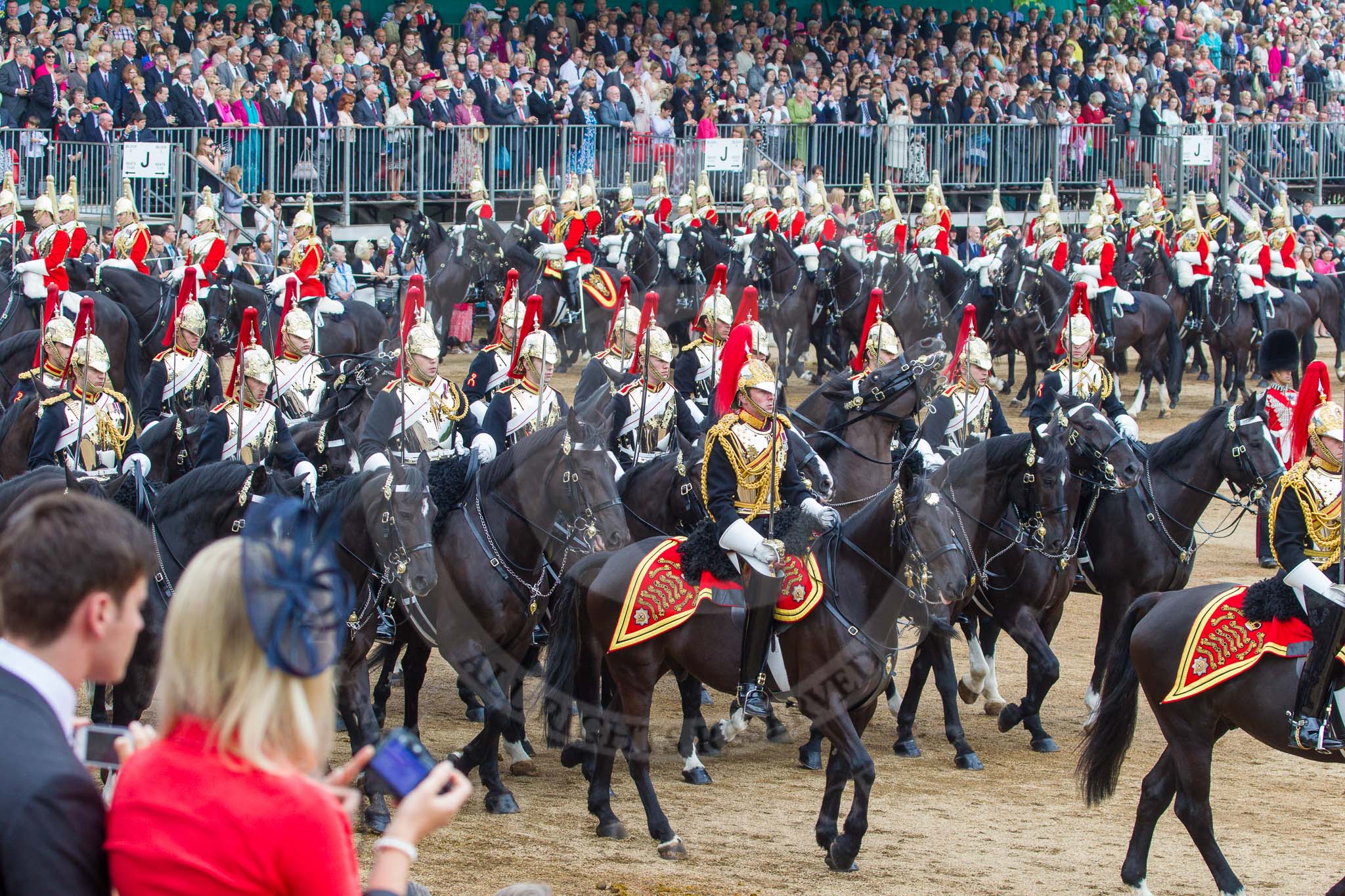 Trooping the Colour 2014.
Horse Guards Parade, Westminster,
London SW1A,

United Kingdom,
on 14 June 2014 at 11:57, image #773