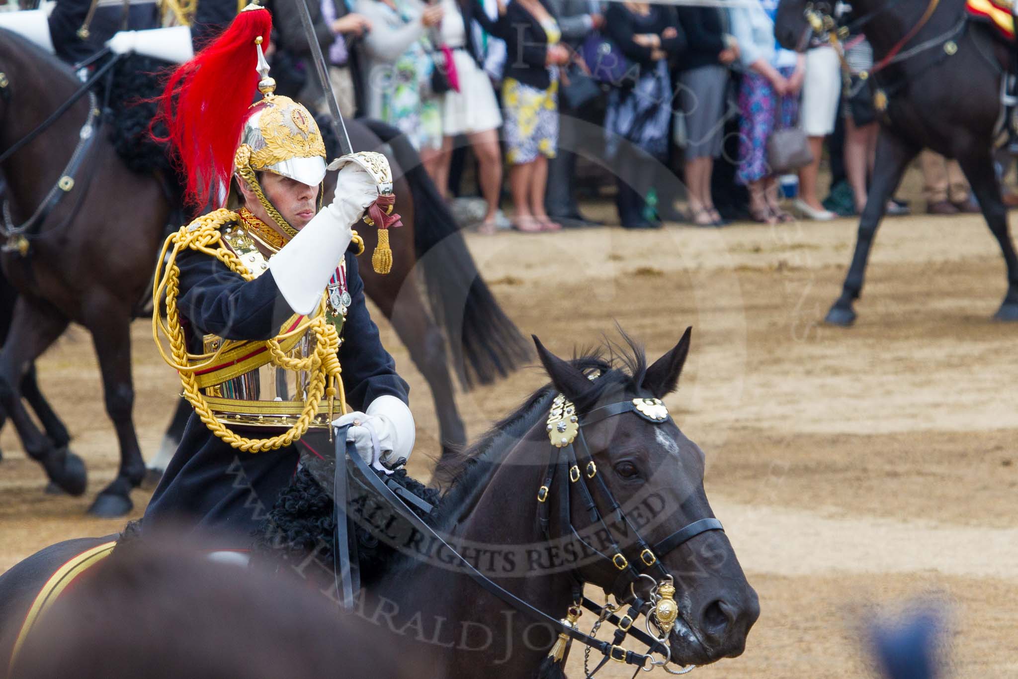 Trooping the Colour 2014.
Horse Guards Parade, Westminster,
London SW1A,

United Kingdom,
on 14 June 2014 at 12:01, image #815