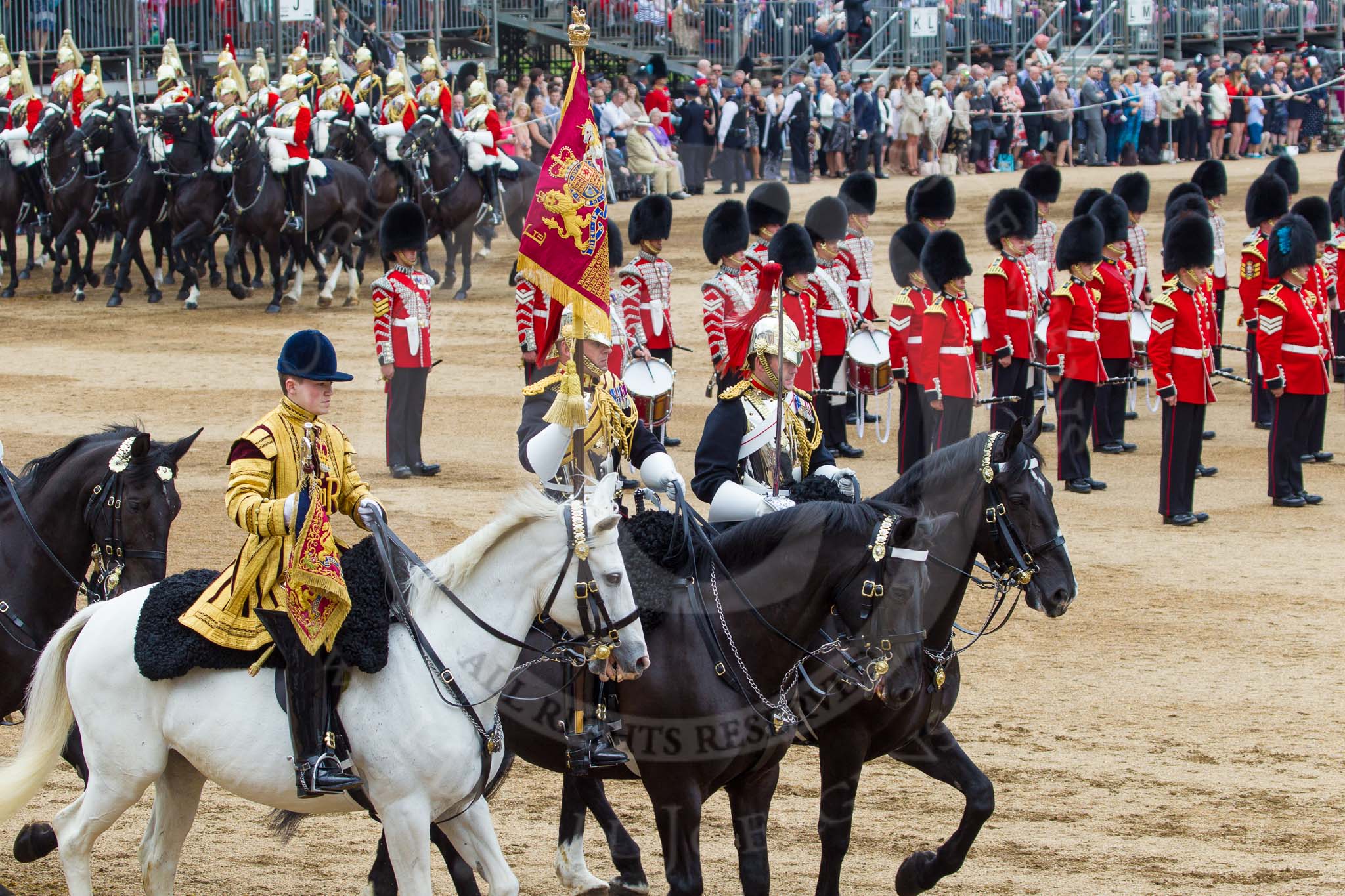 Trooping the Colour 2014.
Horse Guards Parade, Westminster,
London SW1A,

United Kingdom,
on 14 June 2014 at 12:01, image #818