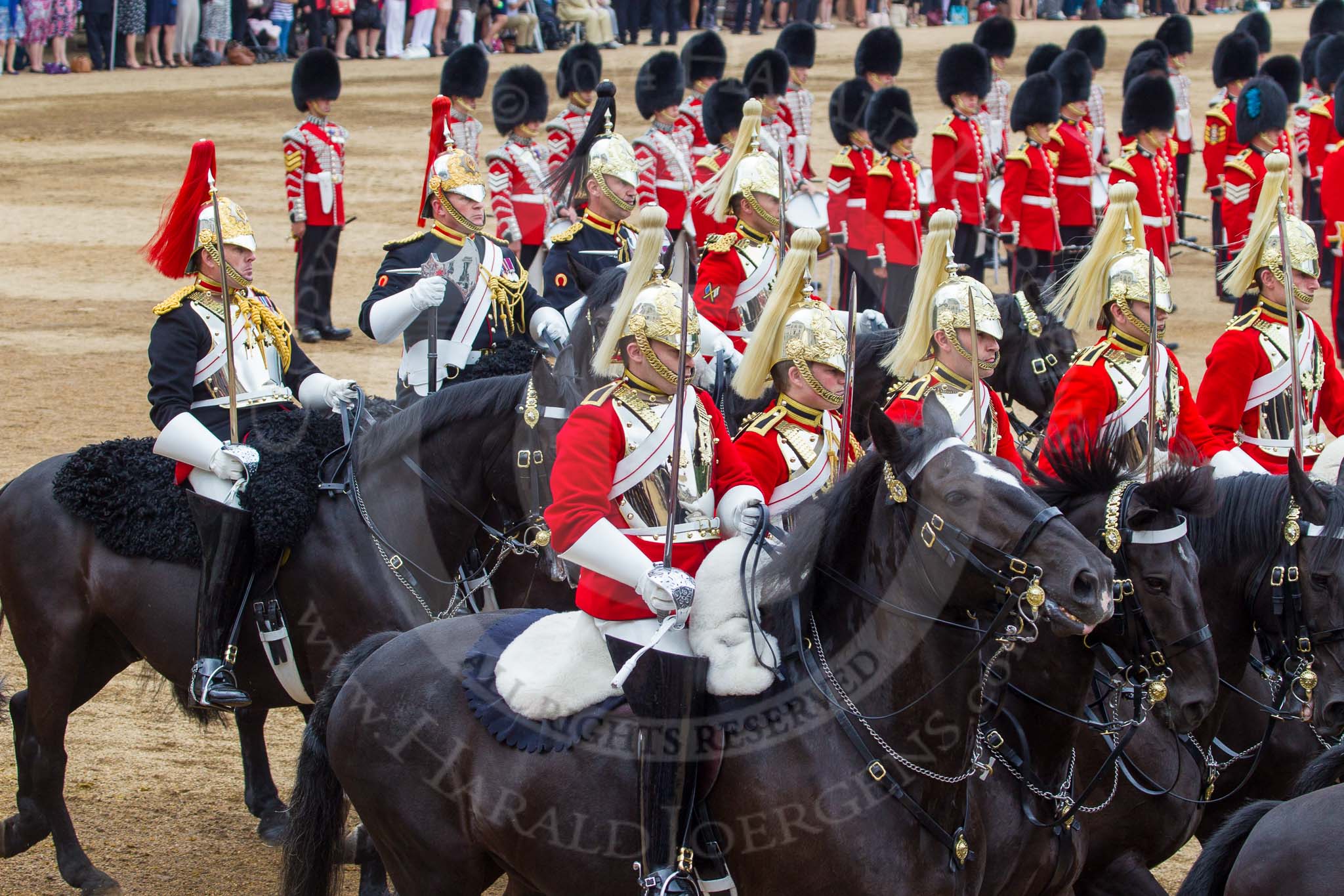 Trooping the Colour 2014.
Horse Guards Parade, Westminster,
London SW1A,

United Kingdom,
on 14 June 2014 at 12:01, image #828