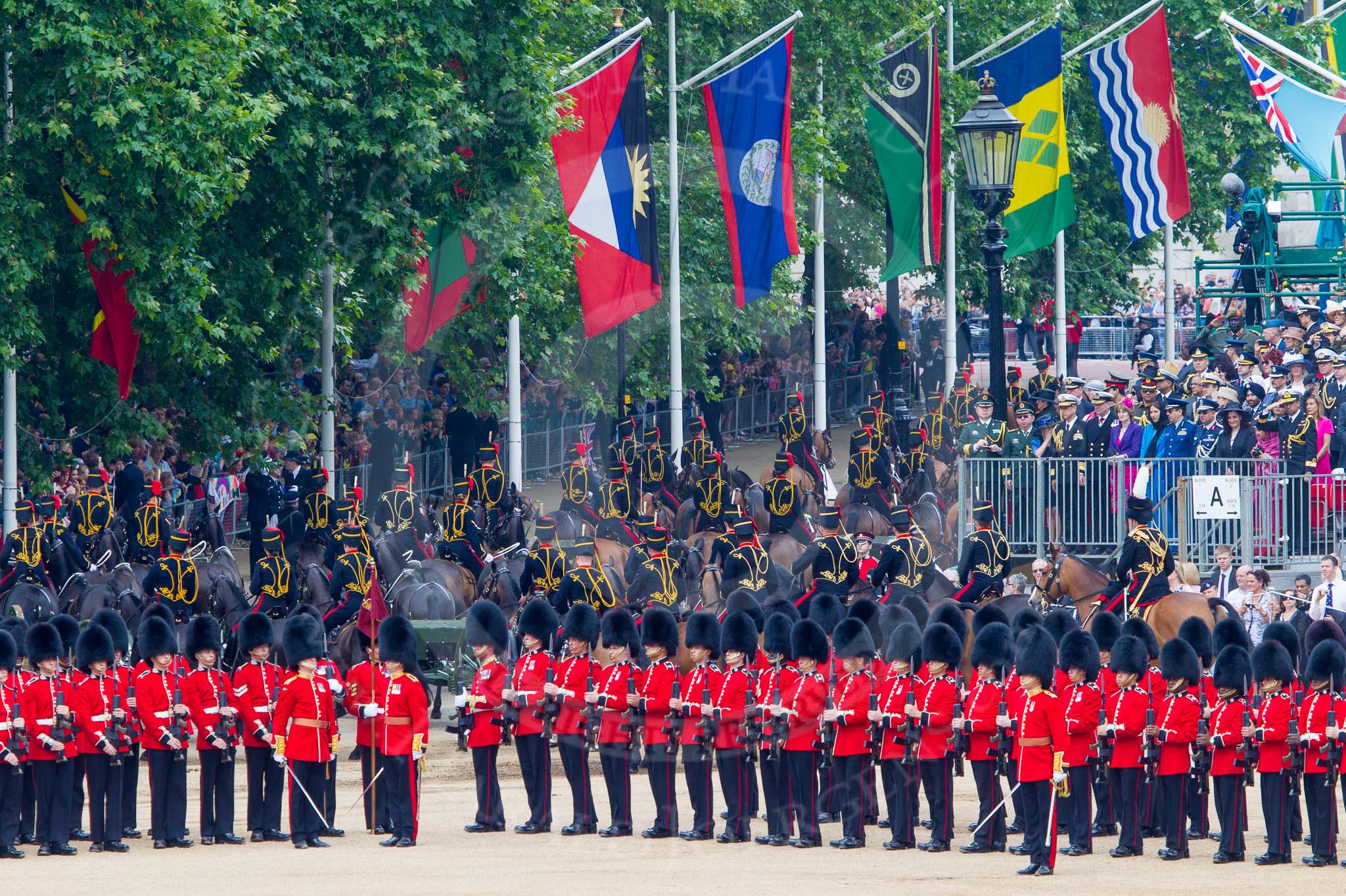 Trooping the Colour 2014.
Horse Guards Parade, Westminster,
London SW1A,

United Kingdom,
on 14 June 2014 at 12:02, image #830