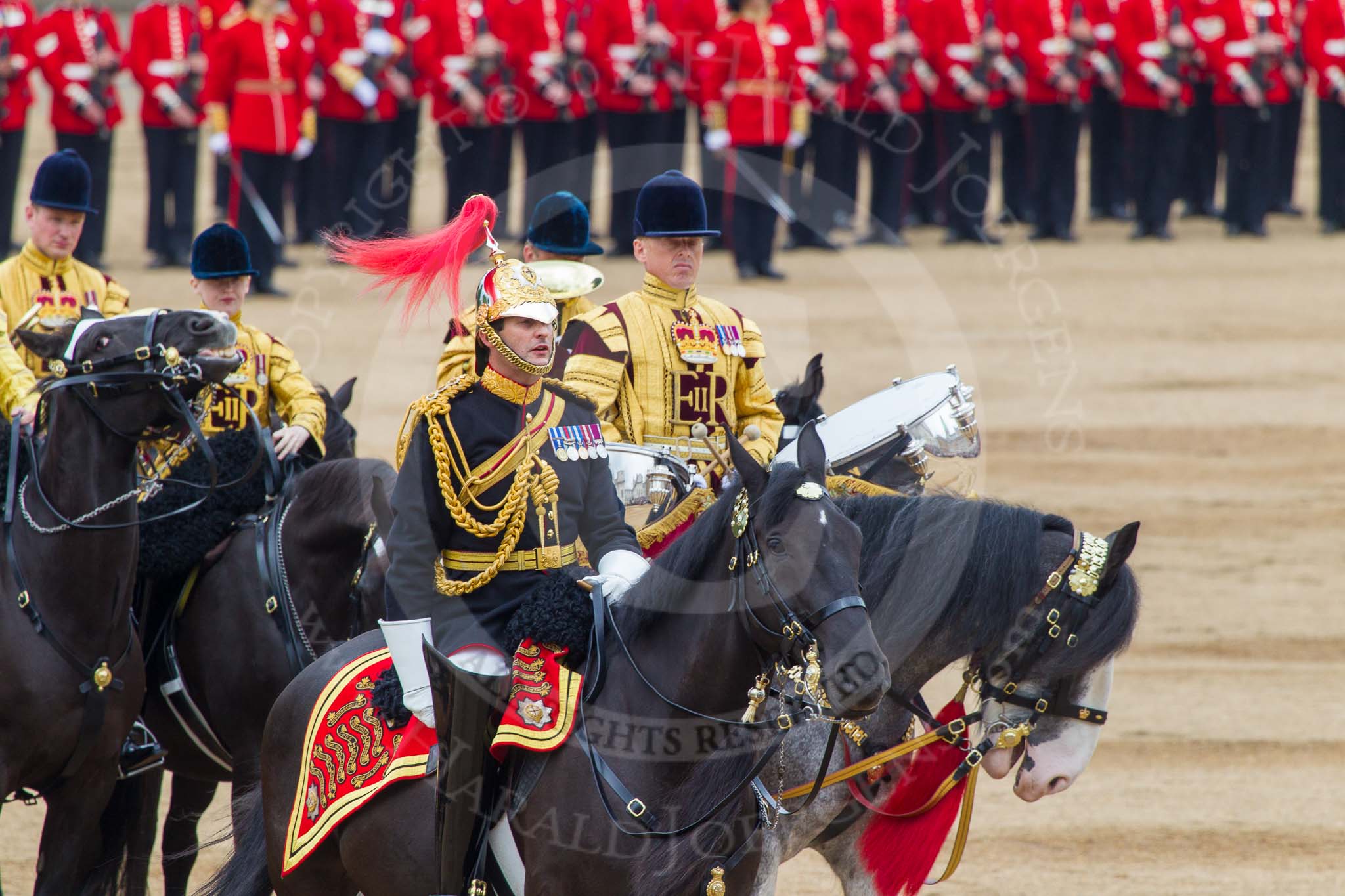 Trooping the Colour 2014.
Horse Guards Parade, Westminster,
London SW1A,

United Kingdom,
on 14 June 2014 at 12:02, image #833