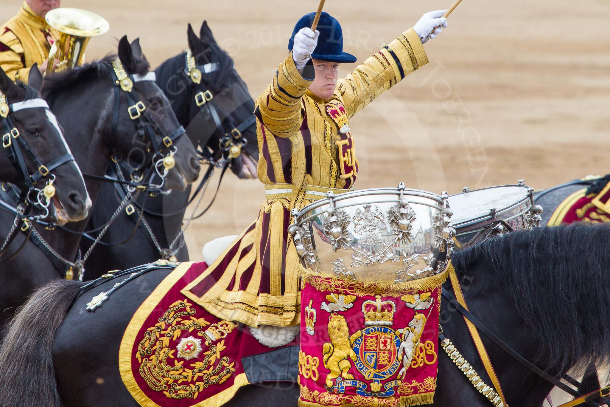 Trooping the Colour 2014.
Horse Guards Parade, Westminster,
London SW1A,

United Kingdom,
on 14 June 2014 at 12:02, image #839