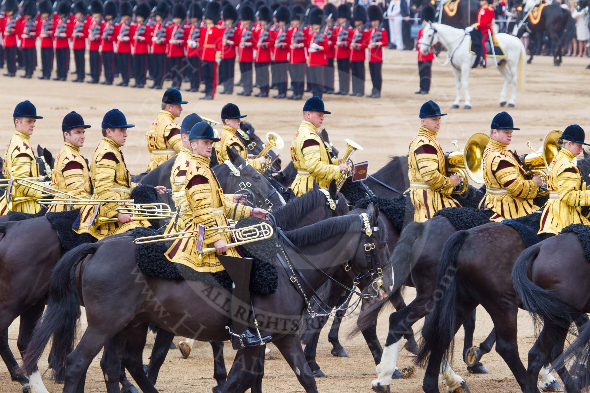 Trooping the Colour 2014.
Horse Guards Parade, Westminster,
London SW1A,

United Kingdom,
on 14 June 2014 at 12:02, image #844