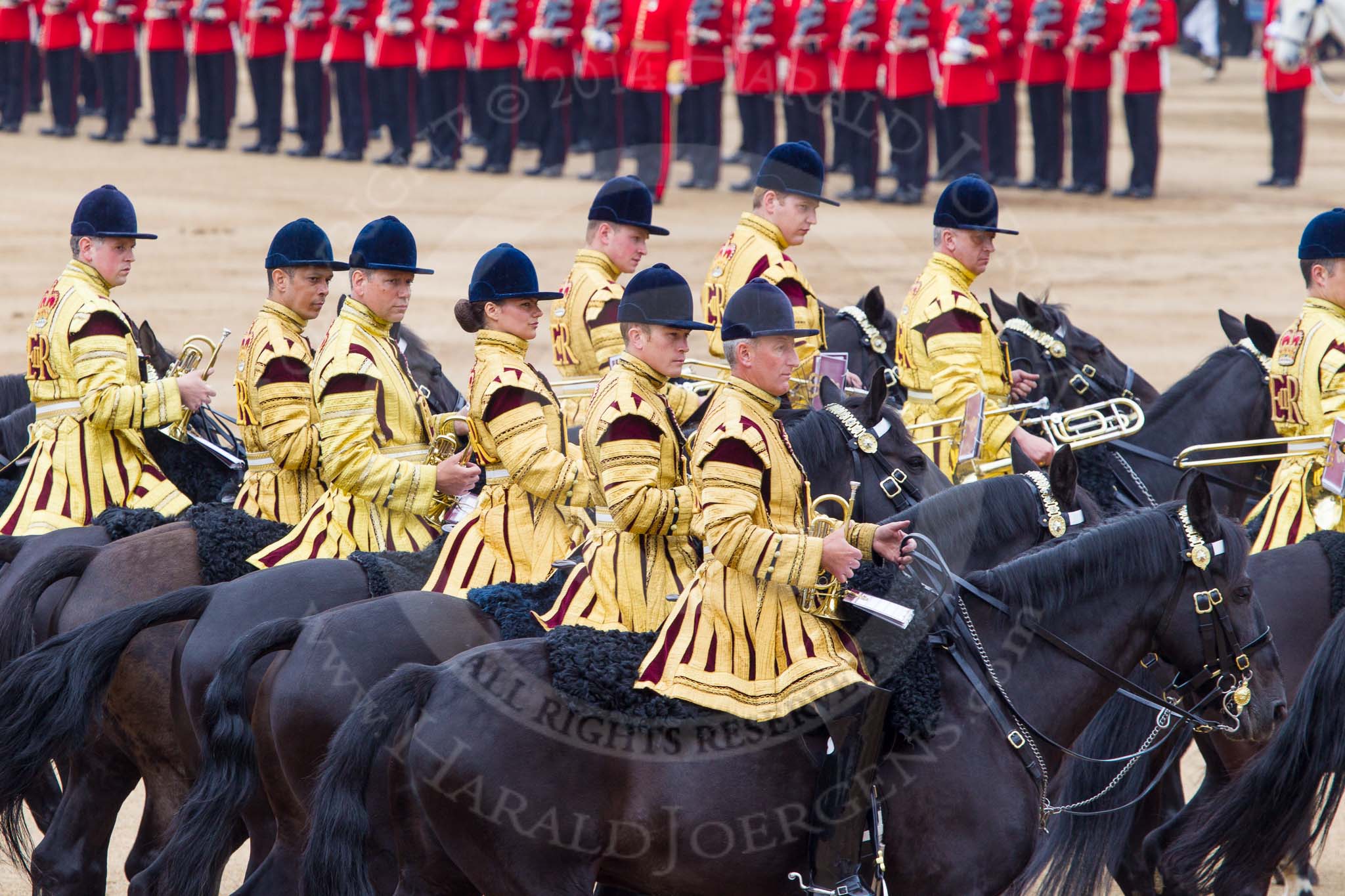 Trooping the Colour 2014.
Horse Guards Parade, Westminster,
London SW1A,

United Kingdom,
on 14 June 2014 at 12:02, image #845